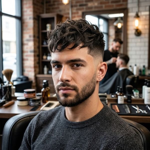 Textured Crop with Low Taper Fade