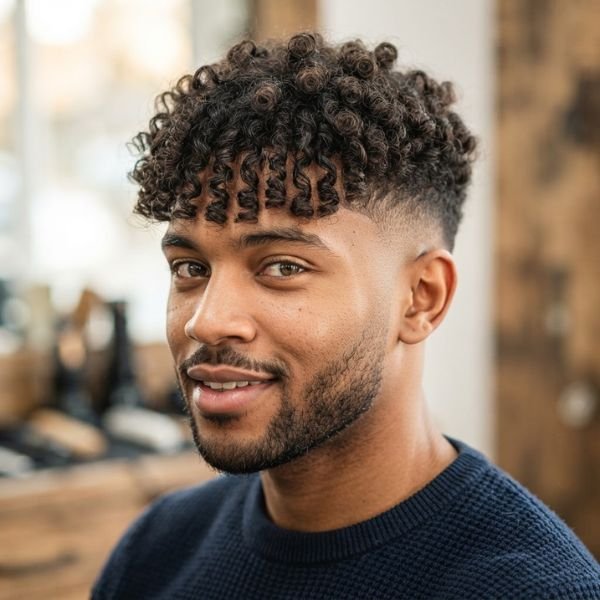 Curly Fringe With Tapered Sides