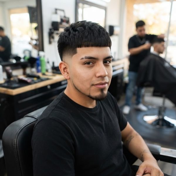 Edgar Cut with High Fade