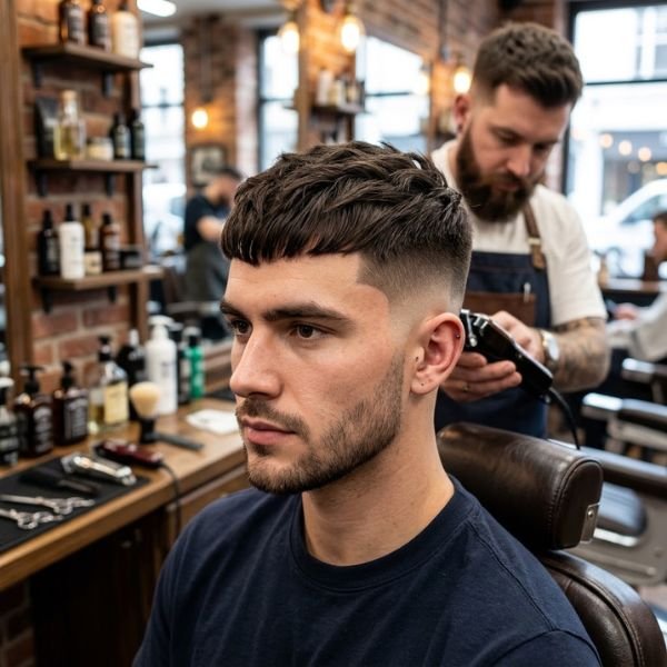 French Crop with Low Taper Fade