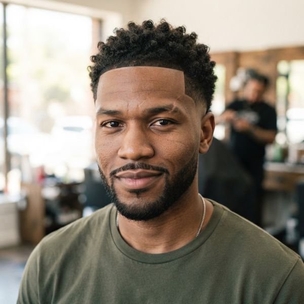 Low Curly Taper Fade