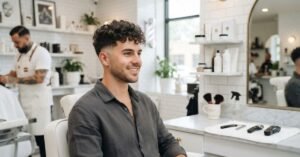 Mid Taper Fade Curly Hair