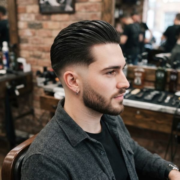 Taper Fade Slick Back
